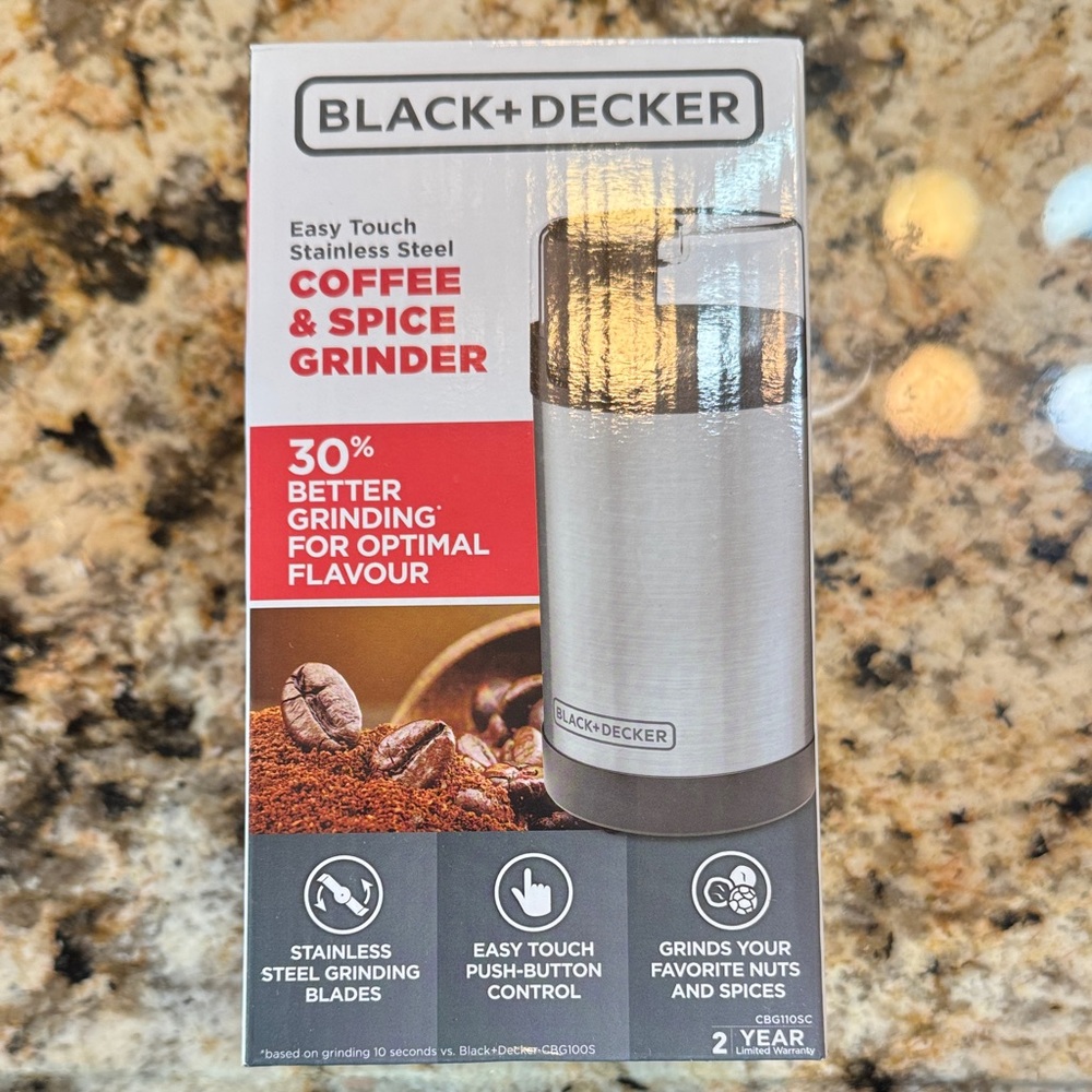 Black & Decker Silver Coffee and Spice Grinder